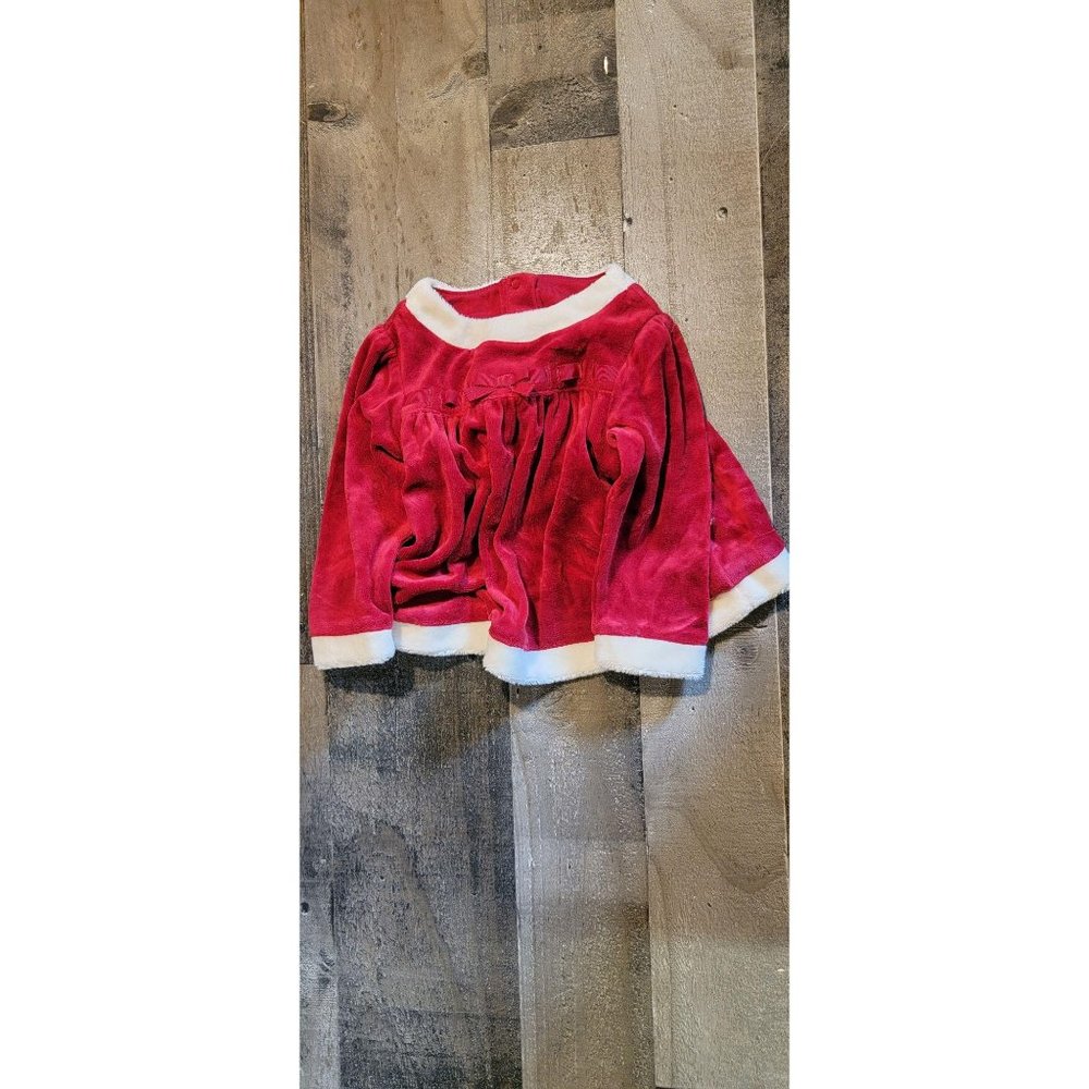 Gymboree santa‎ dress top youth xmas